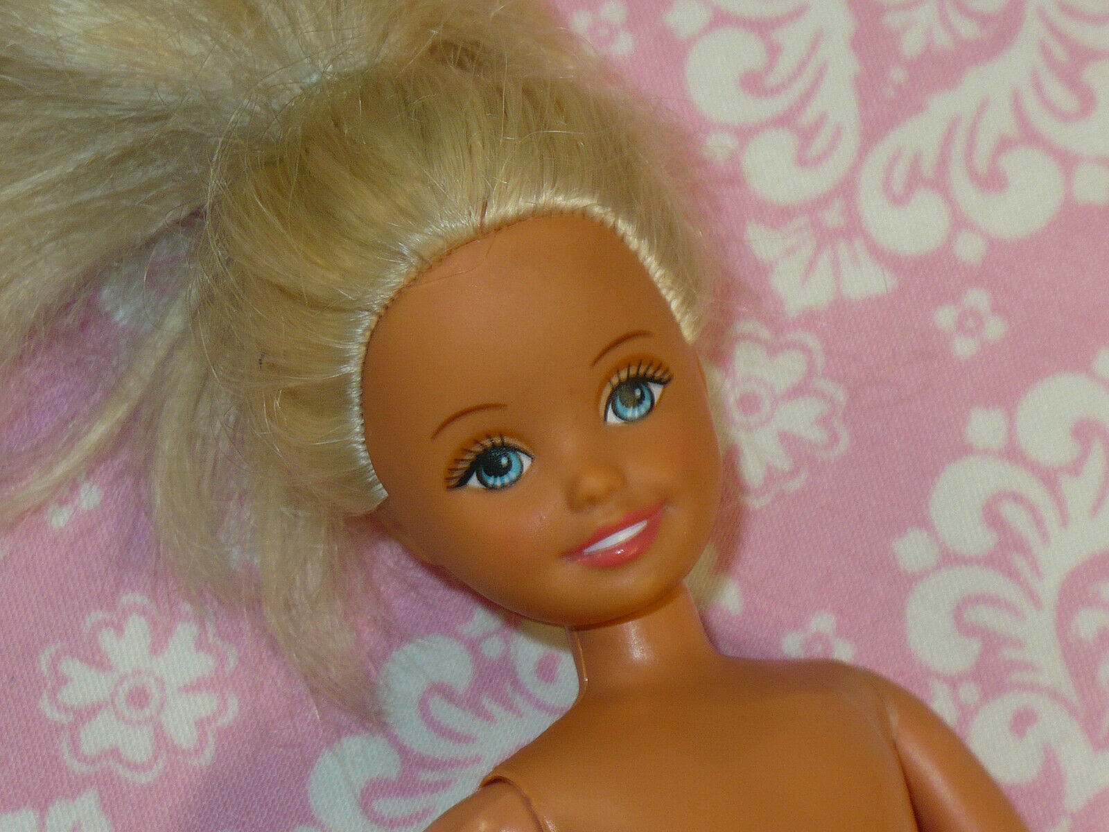 Mattel Barbie Vintage Bowling Stacie Doll Nude Naked For Ooak Or Custom Blonde