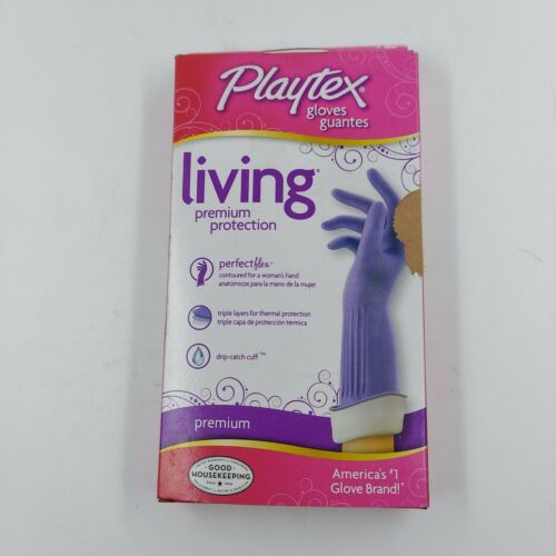 Playtex Living Reuseable Rubber Cleaning Gloves, Premium Protection Medium
