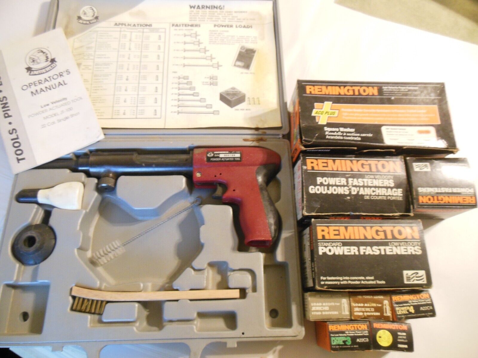 Jamerco Jt-100 Low Velocity Power Actuated Tool With Manual