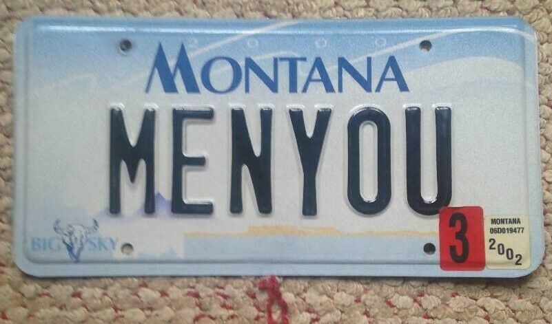 Montana Vanity Personalized License Plate Me & You Menyou The Two Of Us Forever