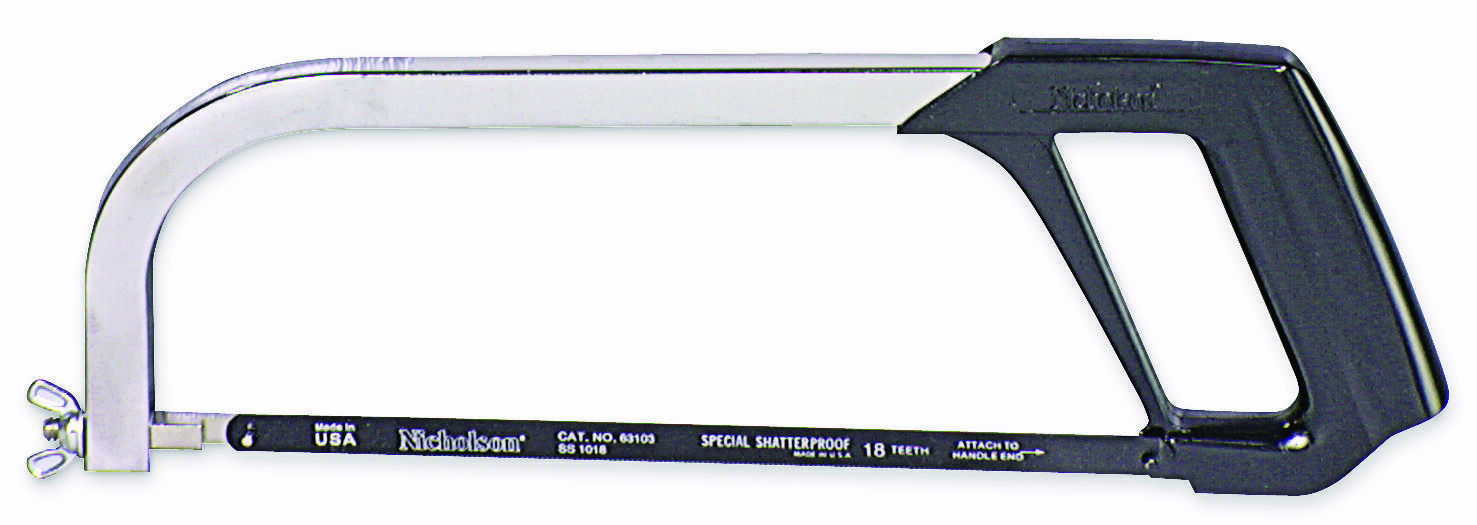 Nicholson 80951 Hacksaw Frame For 10" To 12" Blades, General Purpose