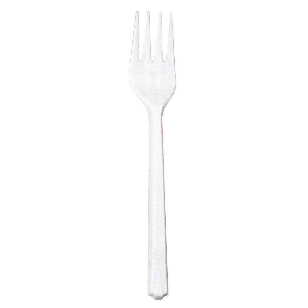 Ability One 7340-01-438-7392 Fork,white,medium Weight,pk1000