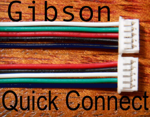 2 Quick Connect Adapters For Gibson control Board Pcb Pickup Wire Connector Plug