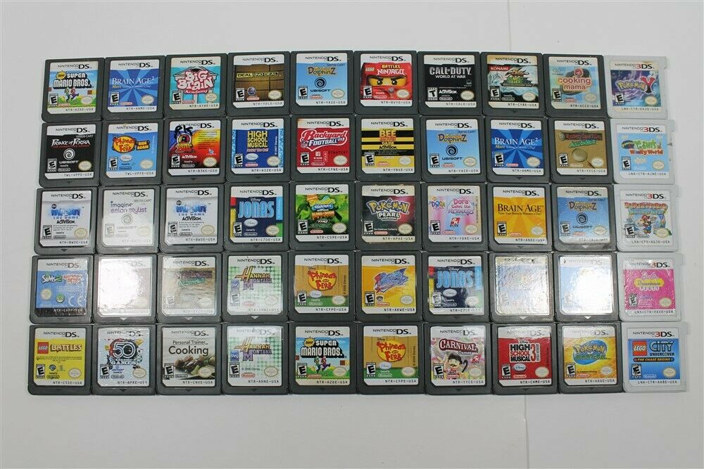 Lot Of 50 Nintendo Ds Games- Pokemon Pearl, Sims 2 Apartment Pets, Call Of Duty