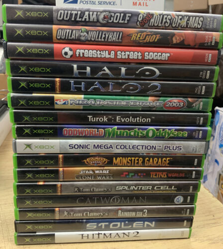 Lot Of 16 Used Original Og Xbox Video Games Mixed Good Titles Rare Old