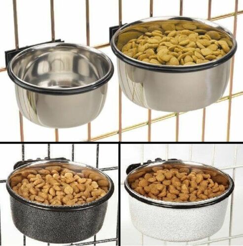 Proselect Stainless Bowl Dog Cats Birds Food Or Water For Pet Cage Coop Cup