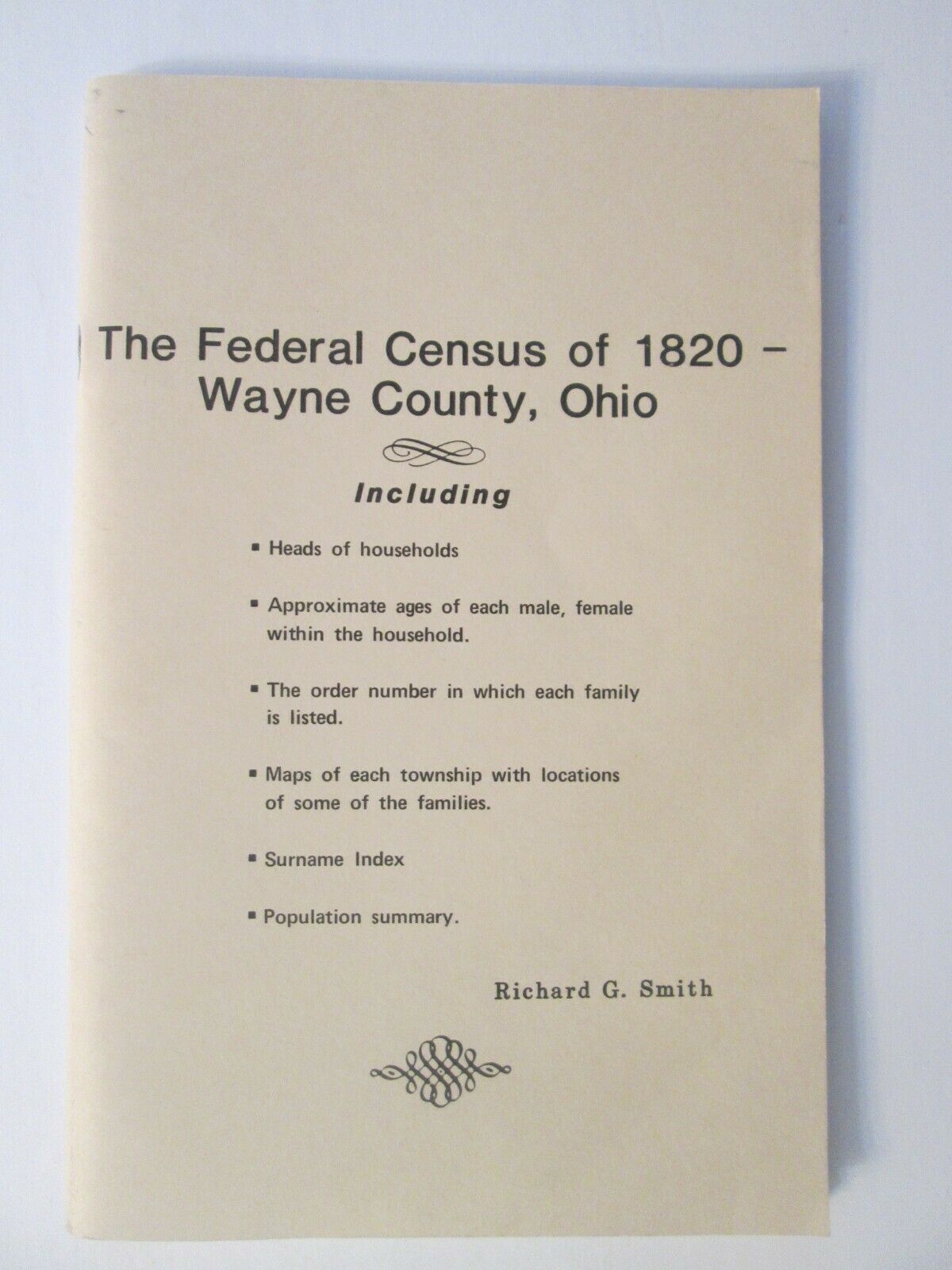 Wayne County Ohio Federal Census Of 1820 Genealogy