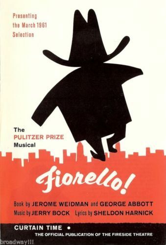 Tom Bosley "fiorello!" Bock & Harnick 1961 Fireside Theatre Book Club Flyer