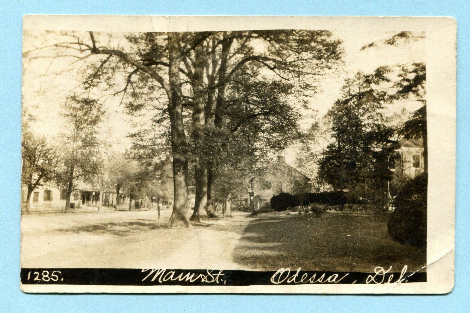 1913 Odessa De Rppc * Main Street #1285 - Delaware Real Photo