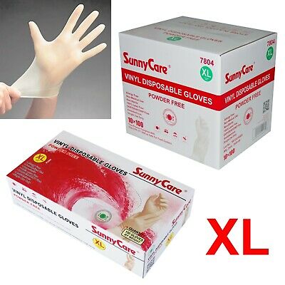 1000pcs Vinyl Disposable Gloves Powder Free (latex Nitrile Free) Sunnycare 🔥 Xl