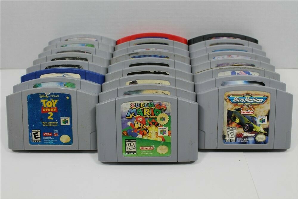 Discounted Nintendo 64 Lot Of 25 Games - Super Mario 64, Yoshi's Story, Turok