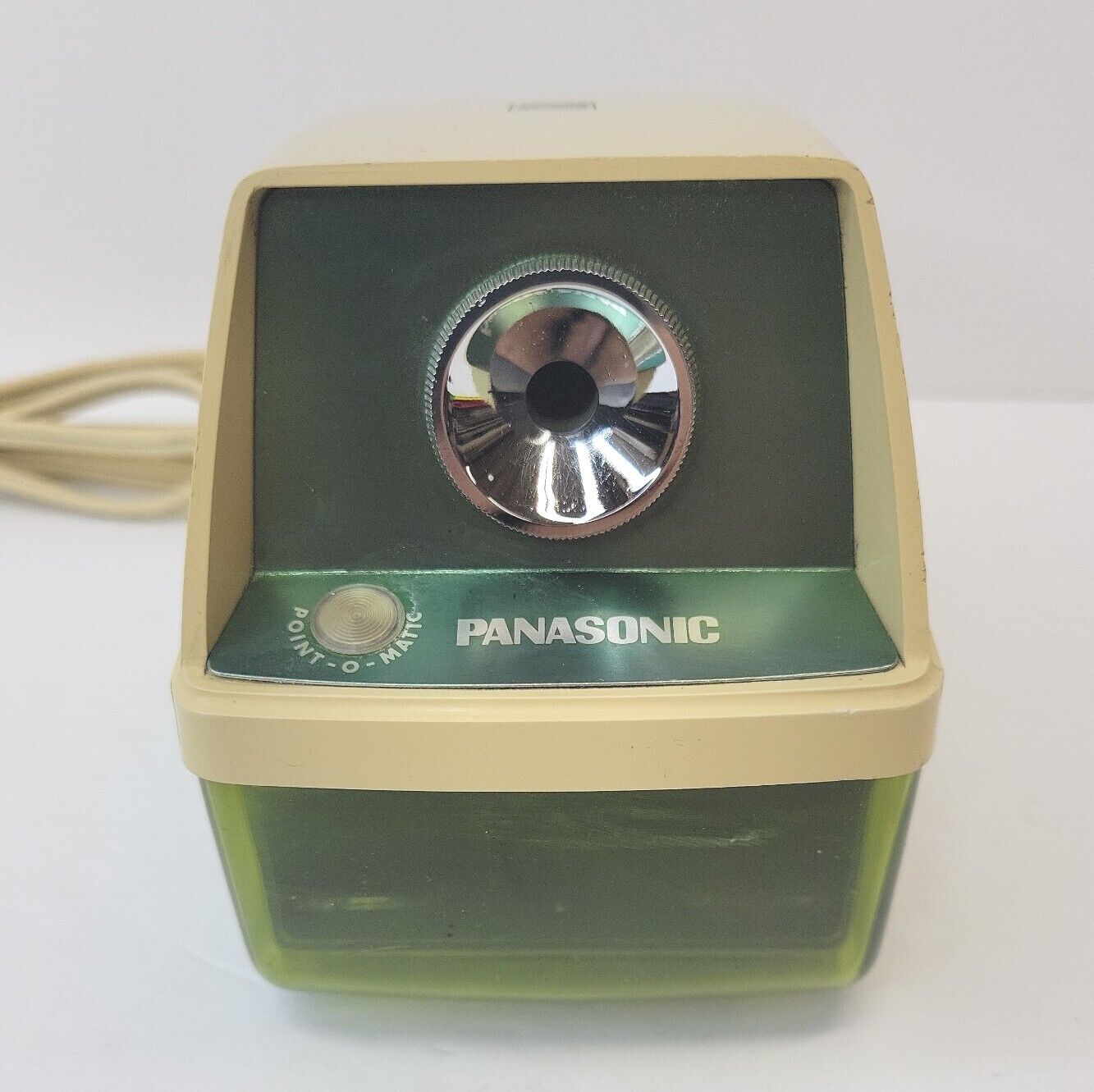 Vintage Panasonic Green Electric Pencil Sharpener Point-o-matic Kp-8a Works Gc