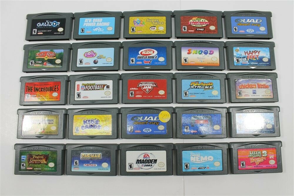 Lot Of 25 Game Boy Advance Games - The Incredibles, Pac-man Collection, Galidor