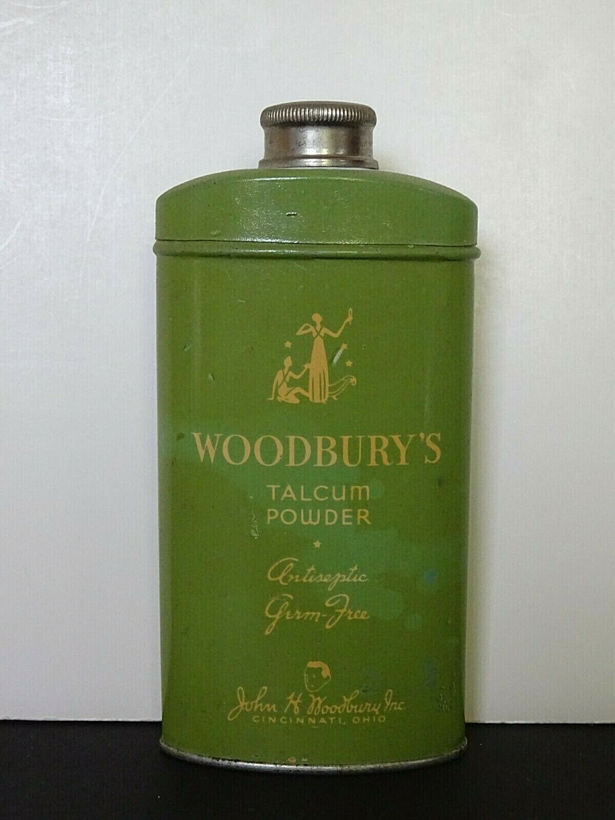 Vintage Woodbury’s Talcum Powder Tin "antiseptic Germ Free" John H. Woodbury In.