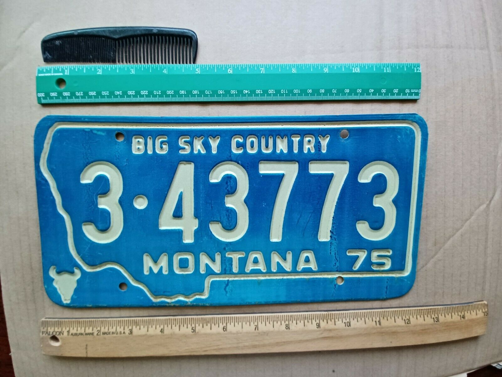 License Plate, Montana, 1975, Passenger, 3 - 43773