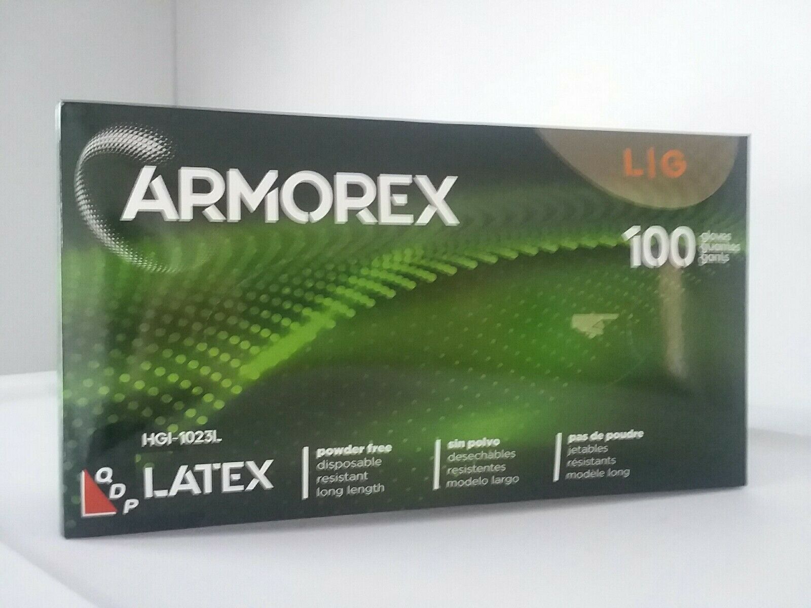 Armorex 100 Count Disposable Latex Gloves Size Large