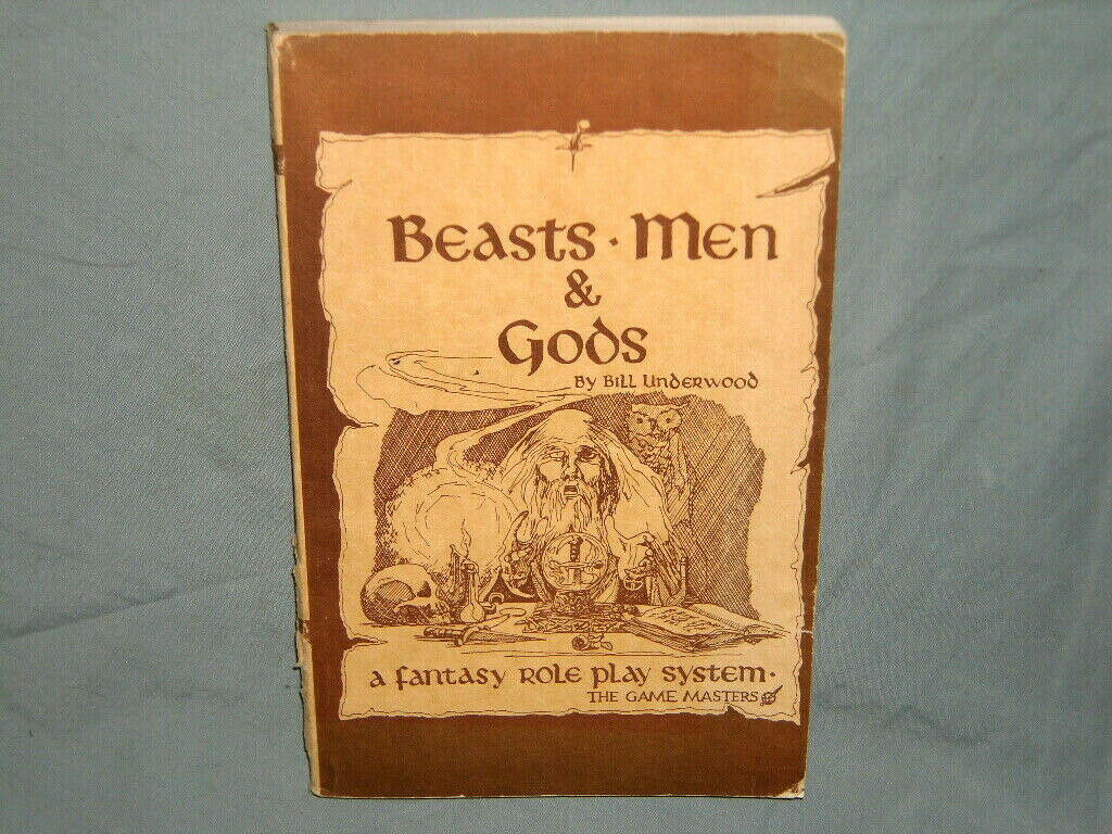 Bill Underwood's D&d Rules Accessory - Beasts Men & Gods (ultra Rare From 1982!)