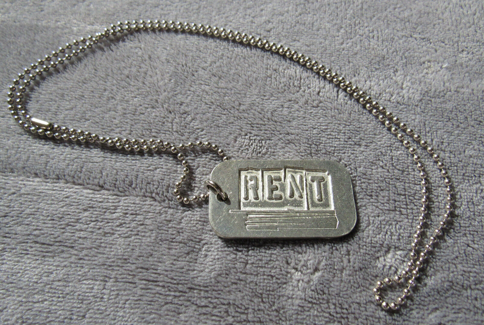 Idina Menzel "rent" Anthony Rapp / Adam Pascal 1996 Broadway Dog Tag With Chain
