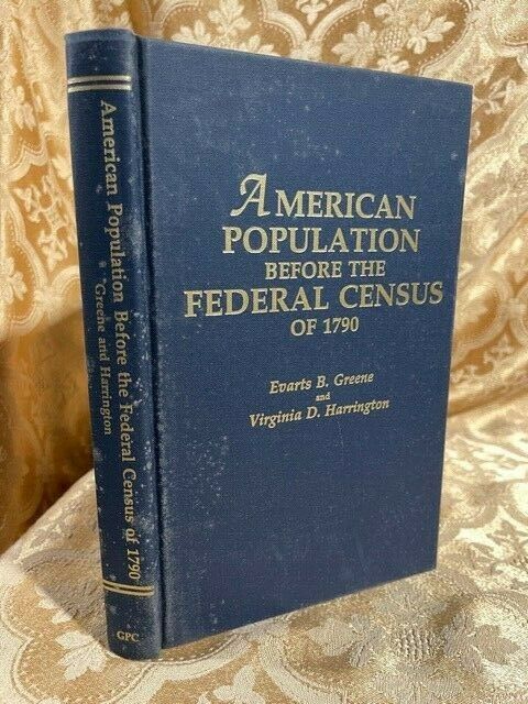 1997 American Population Before The Federal Census Of 1790 Us Genealogy Book