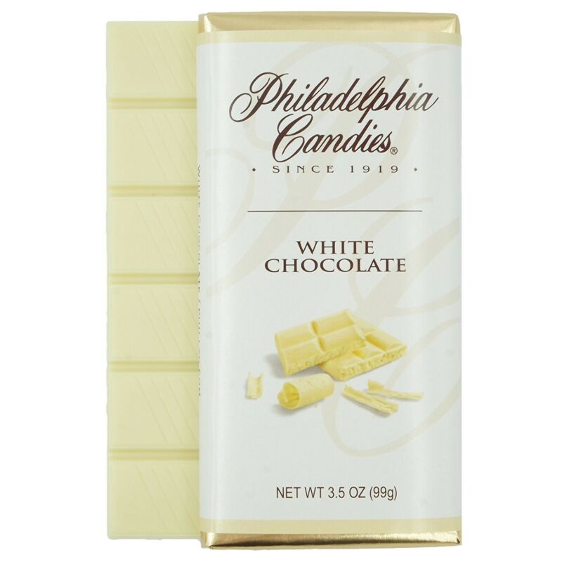 Philadelphia Candies Original Gourmet White Chocolate Bar, 3.5 Ounce Candy Gift