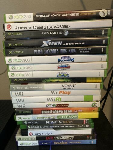 Mixed Xbox 360, Xbox One, Wii, Original Xbox Game Lot (20)
