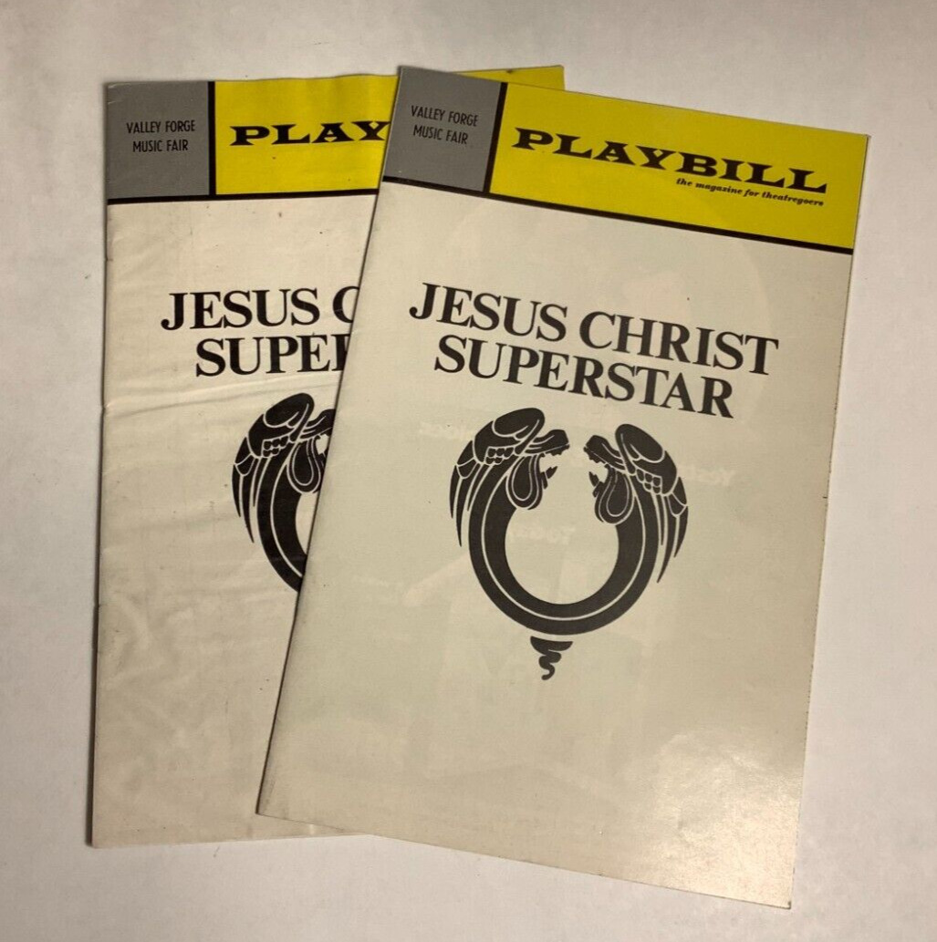 Jesus Christ Superstar - Playbill From Valley Forge Music Fair - Set Of 2