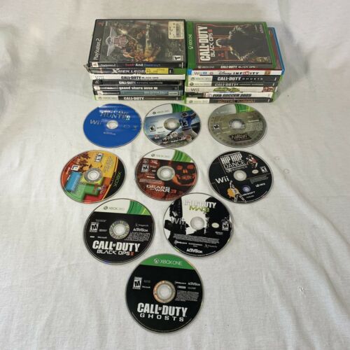 29 Mixed Video Game Lot (wii, Wii U Xbox And Playstation) Untested