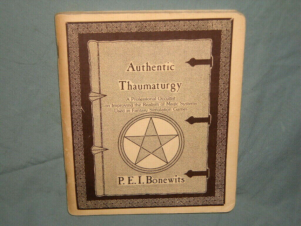Pei Bonewits 1st Ed D&d - Authentic Thaumaturgy (rare Occult Magic From 1979!!)