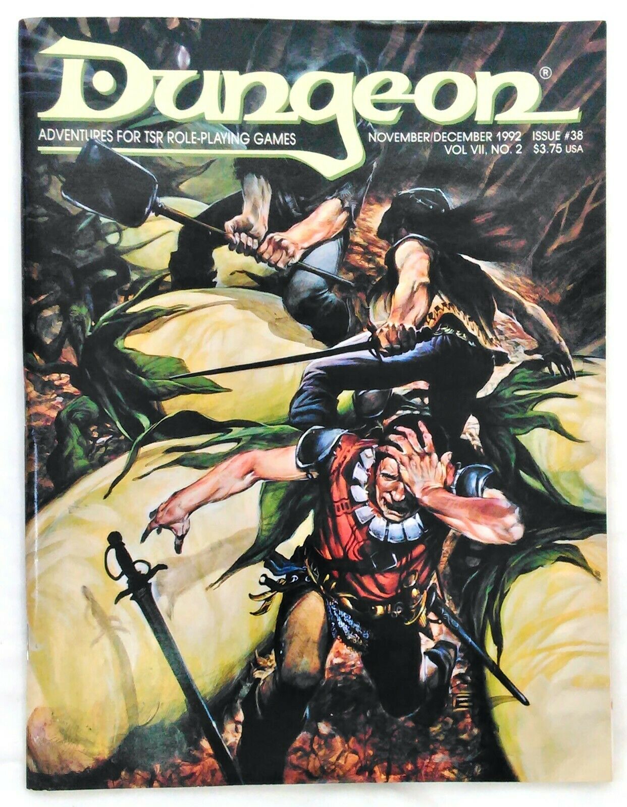 Dungeon Magazine Adventures For Tsr Role-playing Games #38 Nov/dec 92 Vol Vii #2