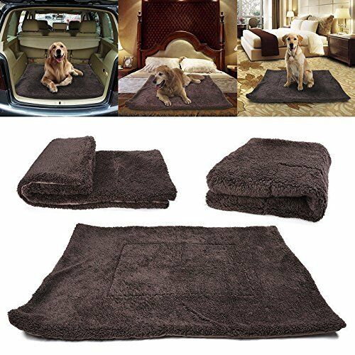 Waterproof Warm Soft Fleece Pet Blanket Large Cat Dog Kennel Bed Mat Pad Cushion