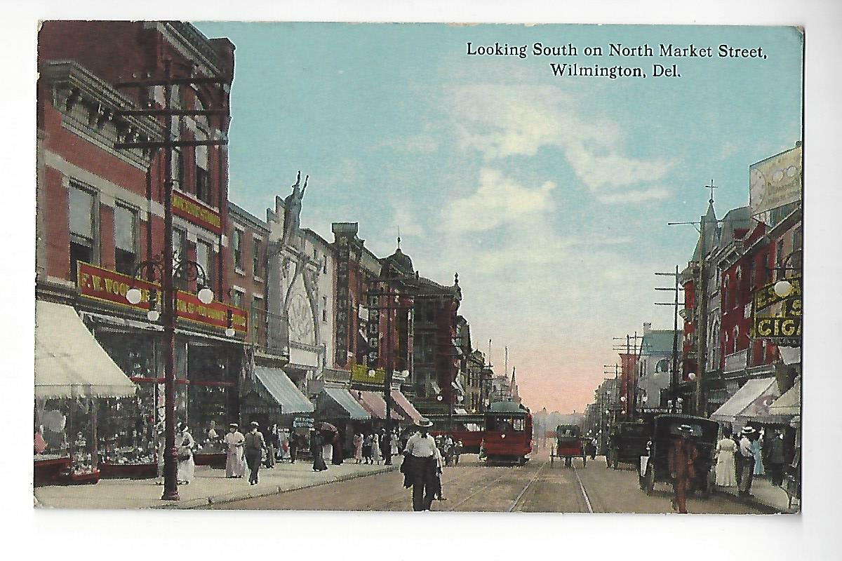 Wilmington, Delaware, Looking South On North Market Street