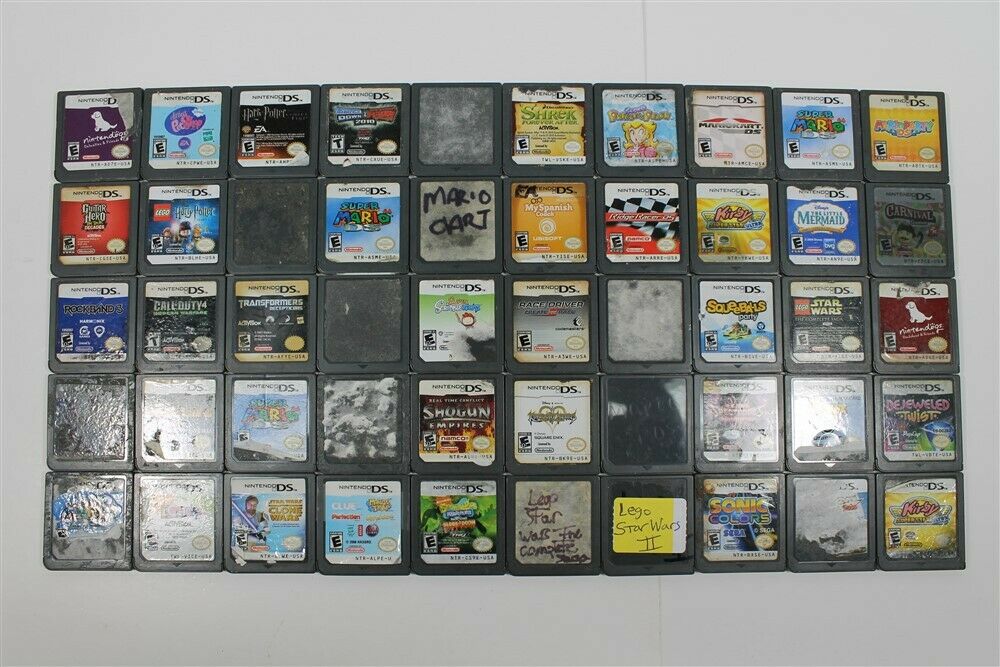 Nintendo Ds Lot Of 50 Games - Discounted- Super Mario 64, Mario Kart, Kirby
