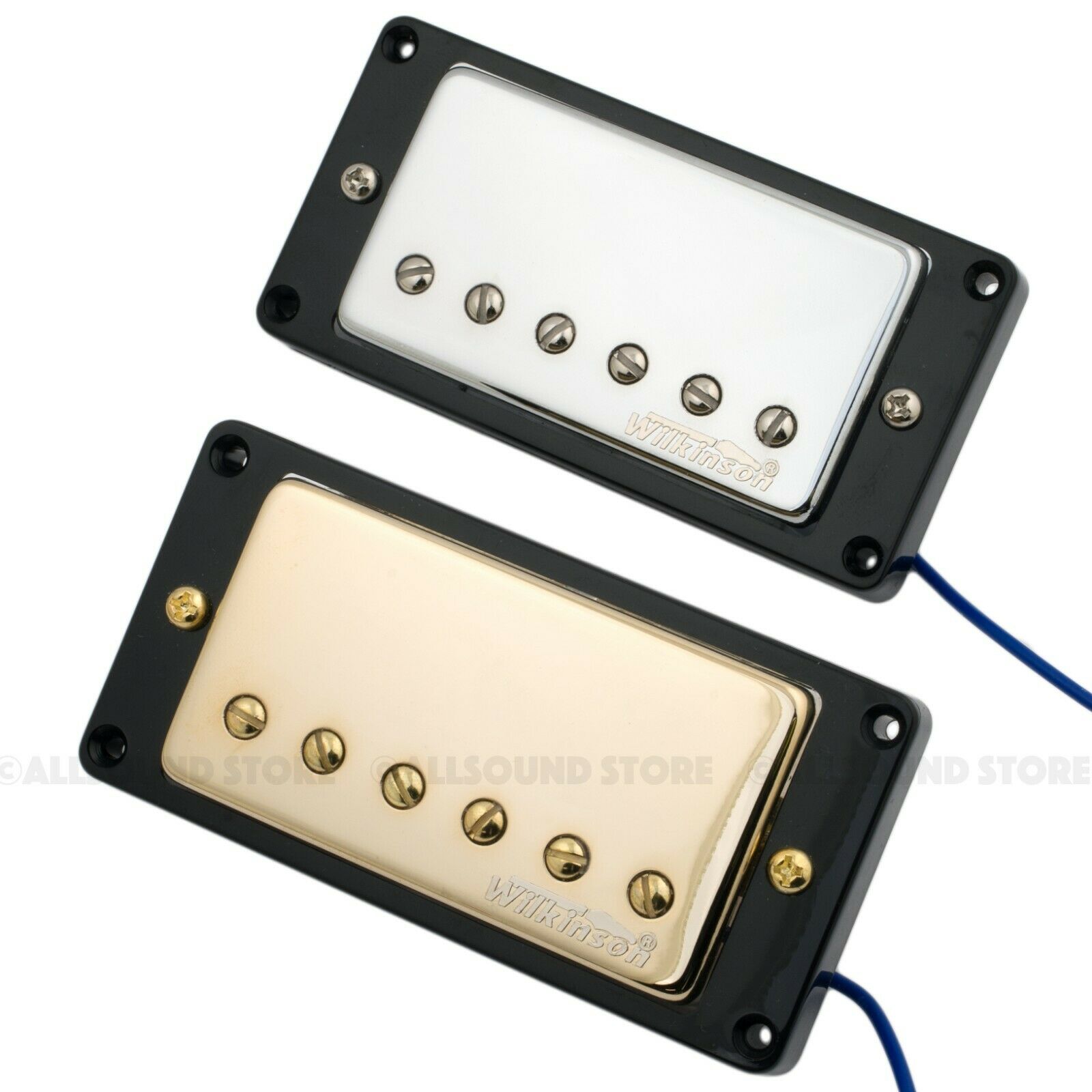 Wilkinson 'hot' Humbucker Pickups For Gibson® Epiphone® Mwchb - Chrome, Gold New
