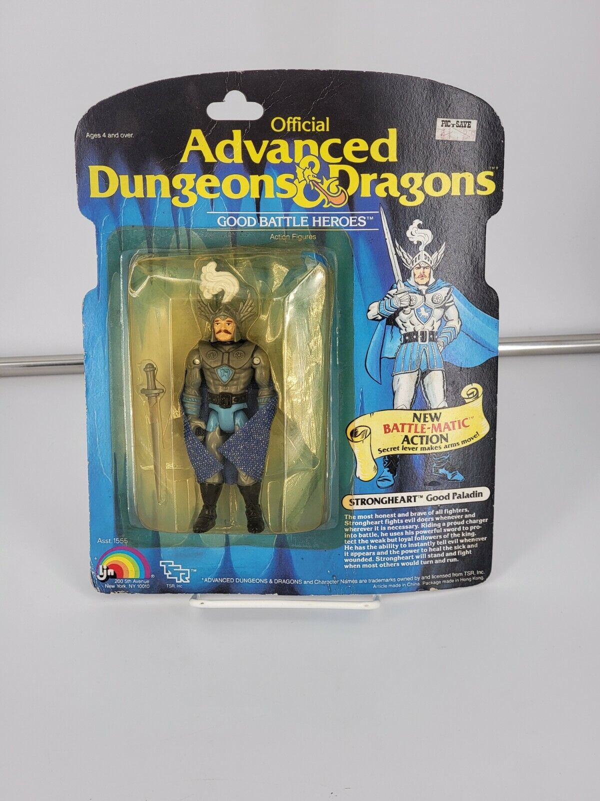 1983 Ljn Official Dungeons & Dragons Strongheart Good Paladin Blue Variant Box