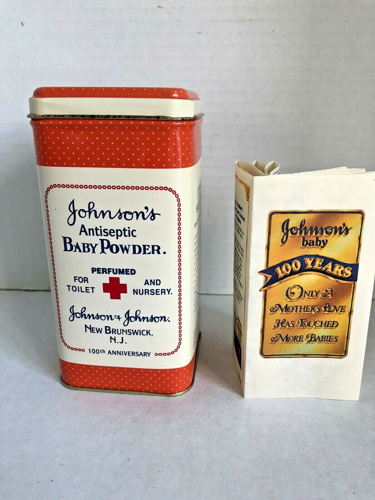 Johnson & Johnson Baby Powder 100th Anniversary Replica Tin