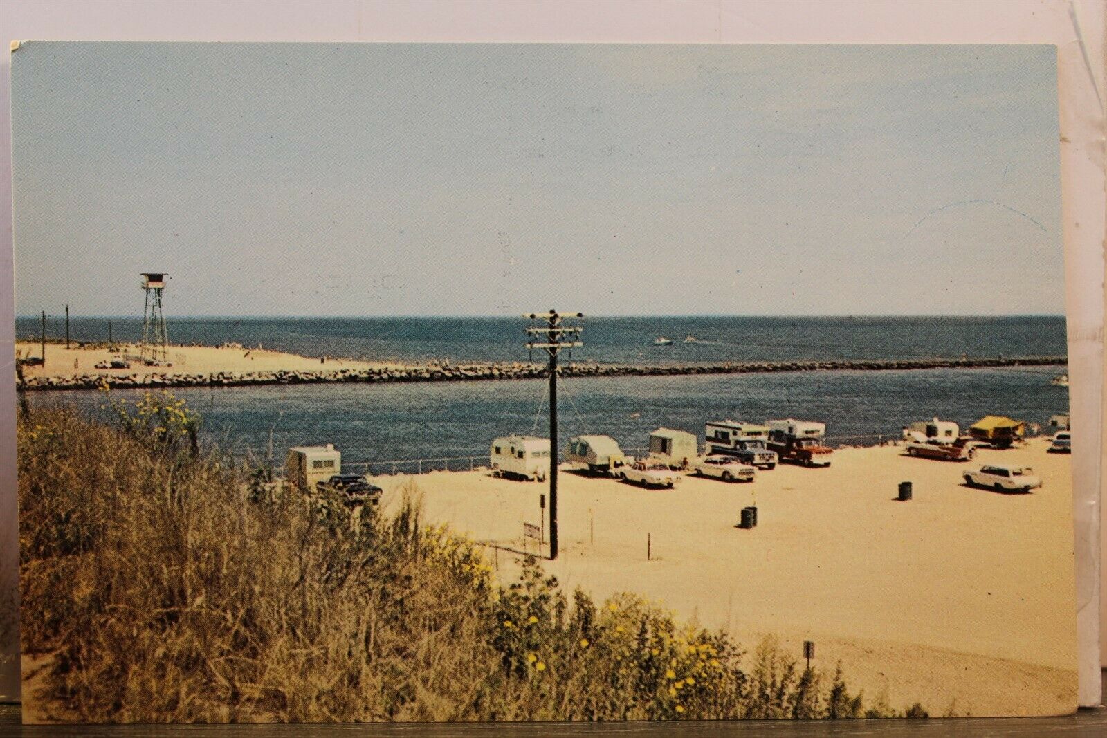 Delaware De Indian River Inlet Greetings Park Trailers Campers Postcard Old View