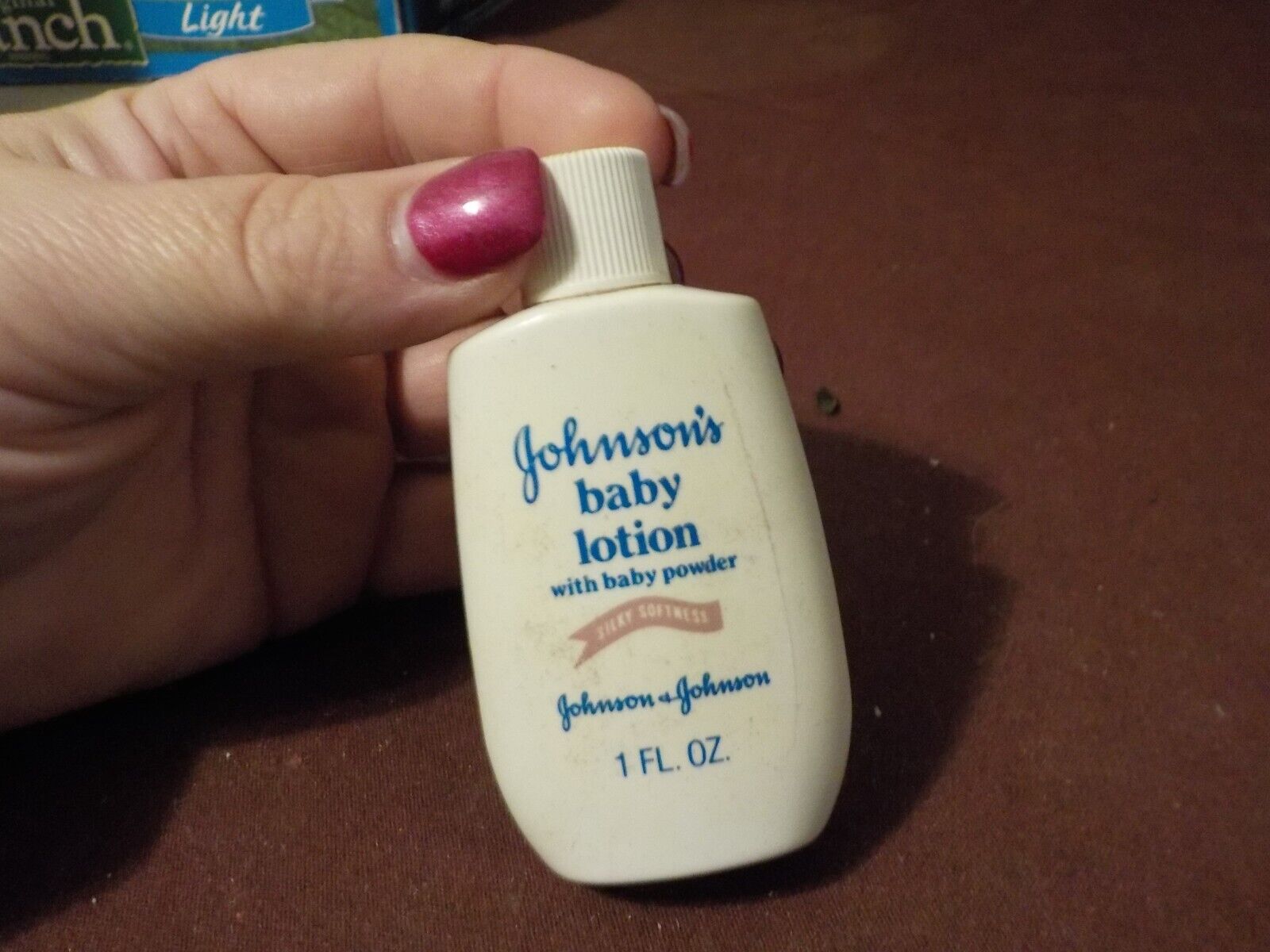 Vintage Small Travel Size Of Johnson's Baby Lotion With Baby Powder Bottle