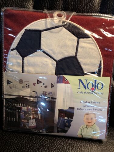 New Play Ball Window Valance By Nojo 60 X 14” Baby-youth Nursery Sports Theme