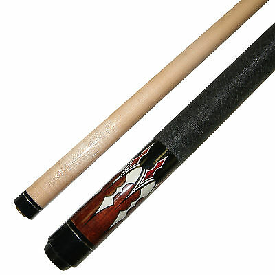 48"  Short 2 Piece Hardwood Canadian Maple Pool Cue Billiard Stick 19 Ounce