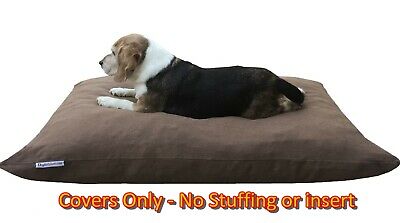Heavy Duty Brown Denim Durable Washable Pet Dog Bed Cover 47"x29" Flat Style Diy