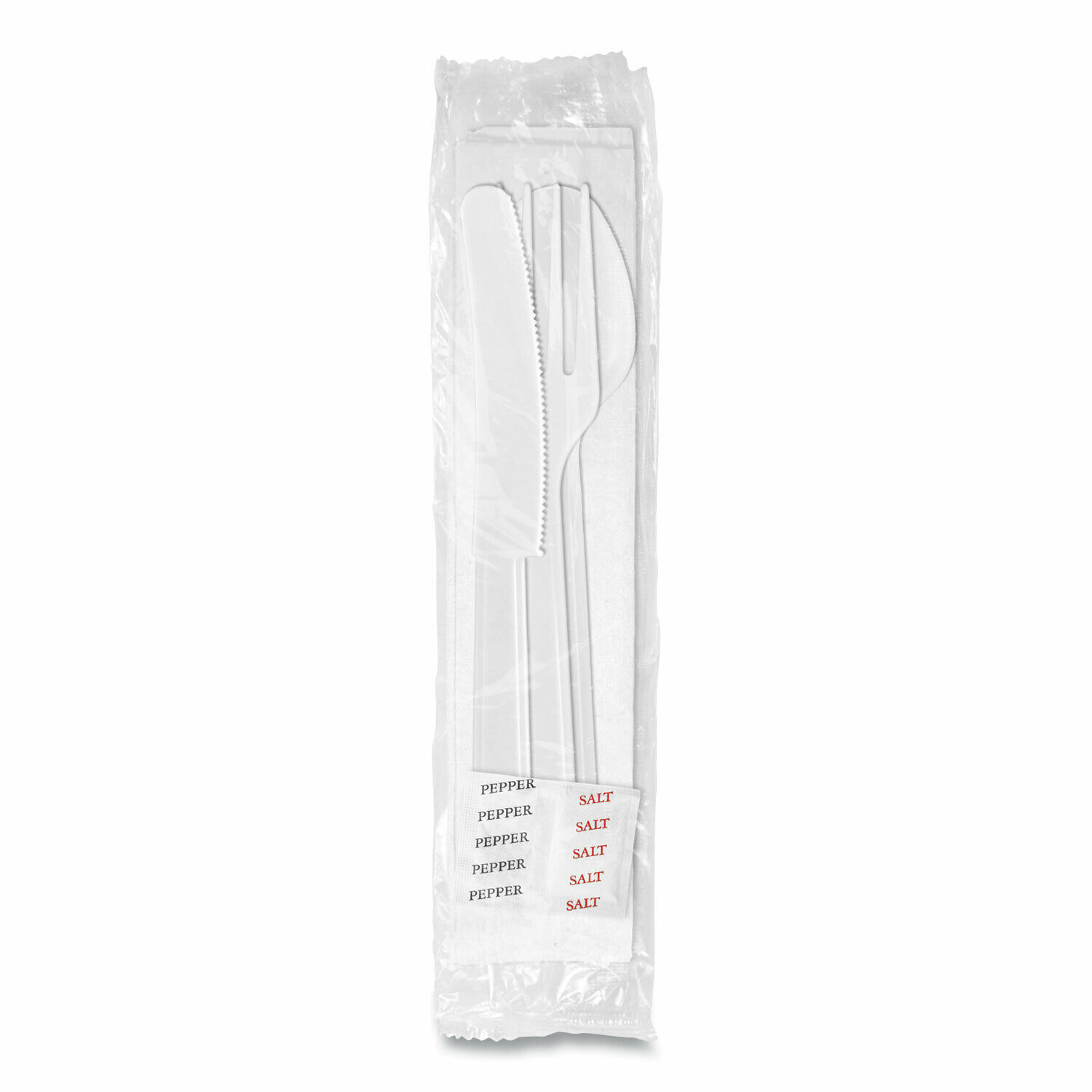 Berk Medium Heavyweight Cutlery Kit White 250/carton 1181239