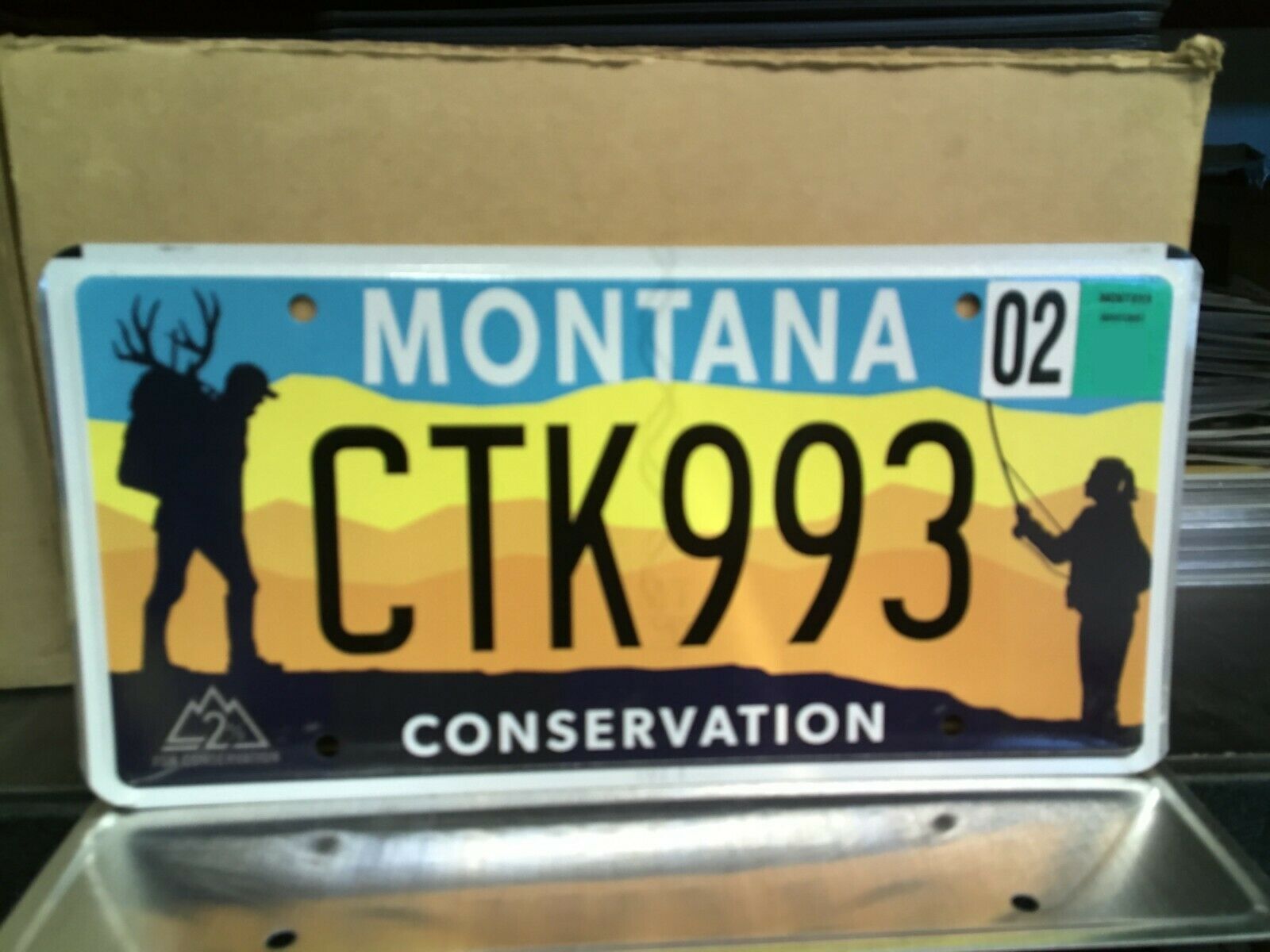 2% For Conservation Montana License Plate