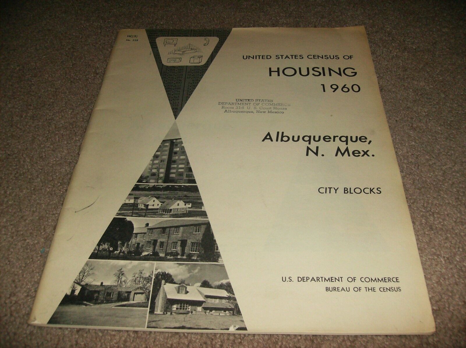 Albuquerque New Mexico United States Census Of Housing Book -  1960