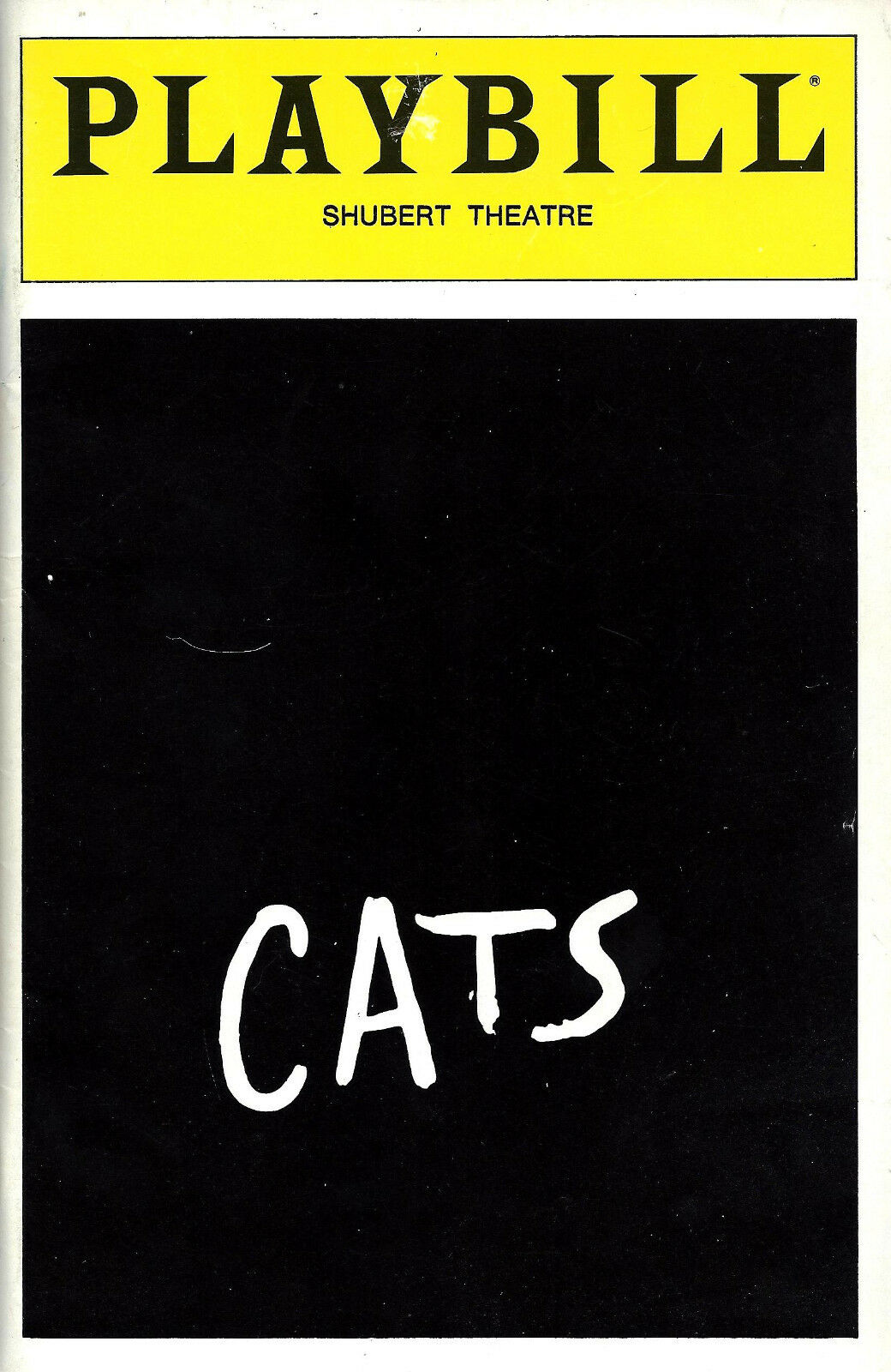 Laurie Beechman "cats" Charlotte D' Amboise / Andrew Lloyd Webber 1984 Playbill